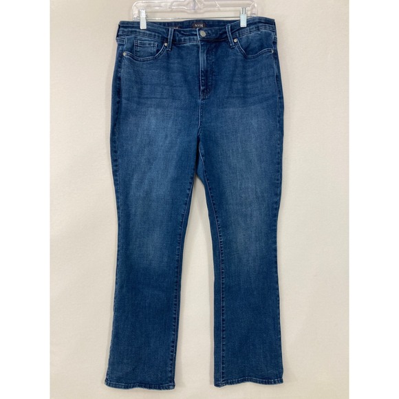 NYDJ Denim - NYDJ Billie Mini Boot Jeans size 16 Medium Wash High Rise Stretch Bootcut